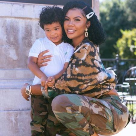 Taylor Hing and her son